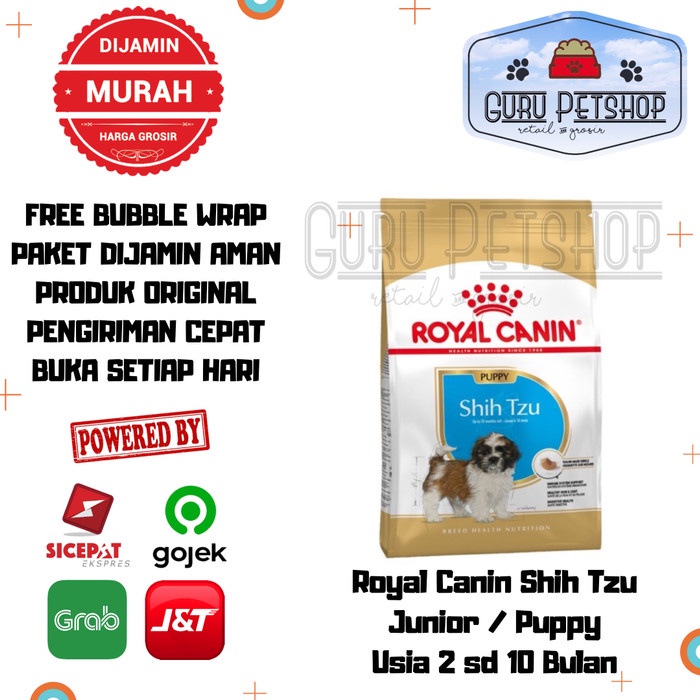 ⭐BISA COD⭐ Royal Canin Shihtzu Puppy 1,5kg Dog Food Makanan Anjing Mini Anakan