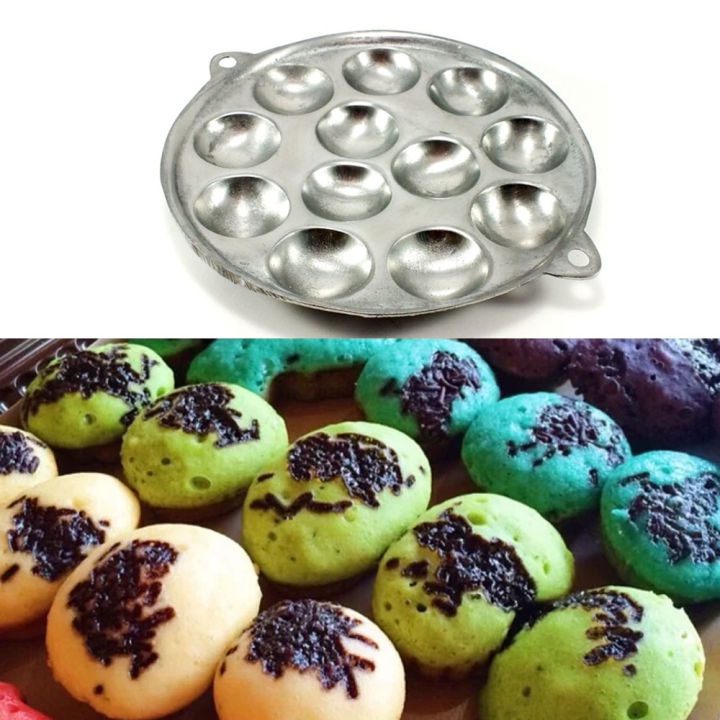 Cetakan Kue Cubit / Cetakan Telur 12 Lubang Free Sutil - Cetakan Maklor Takoyaki 12 Lubang