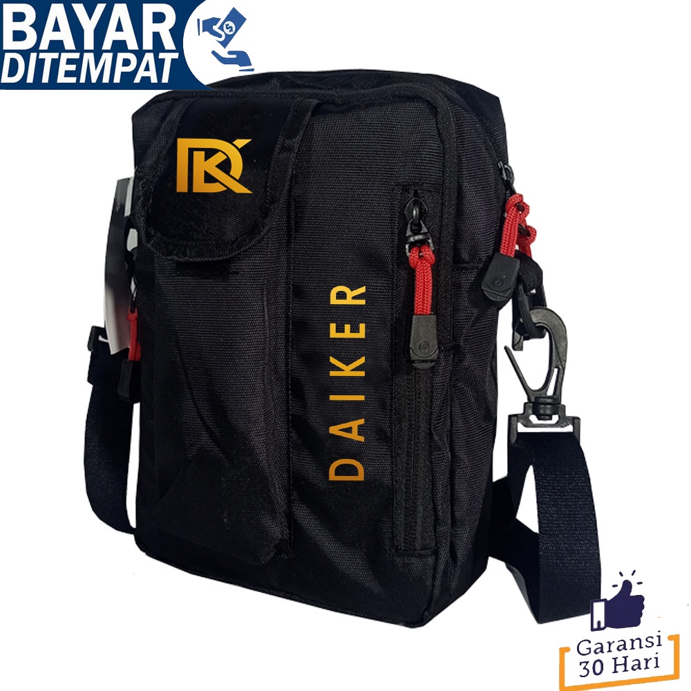 Tas Selempang Pria / Slingbag Slot Organizer DaikeR-ATSling bag / Riverwave BlacK And Blue