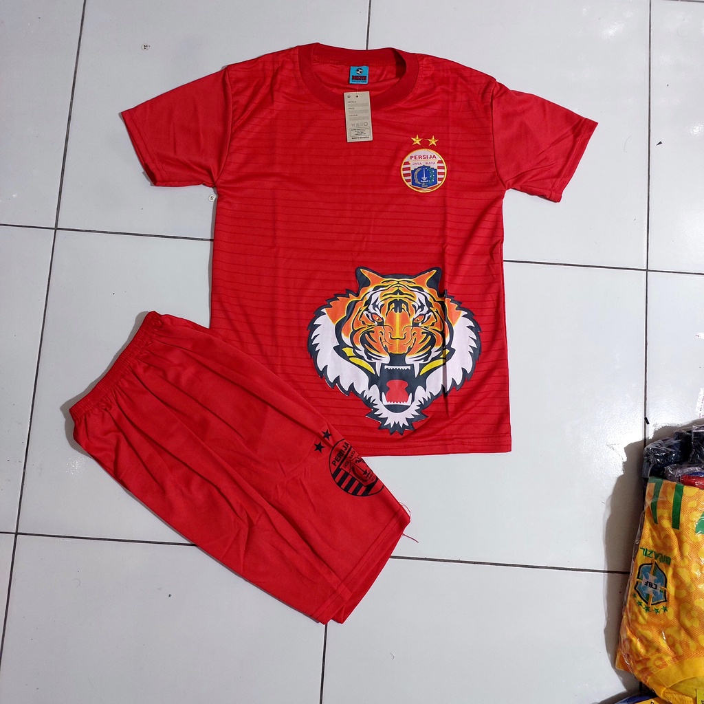 COD CUSTOM SABLON NAMA BAJU BOLA PERSIJA/SETELAN BOLA ANAK PERSIJA JAKARTA