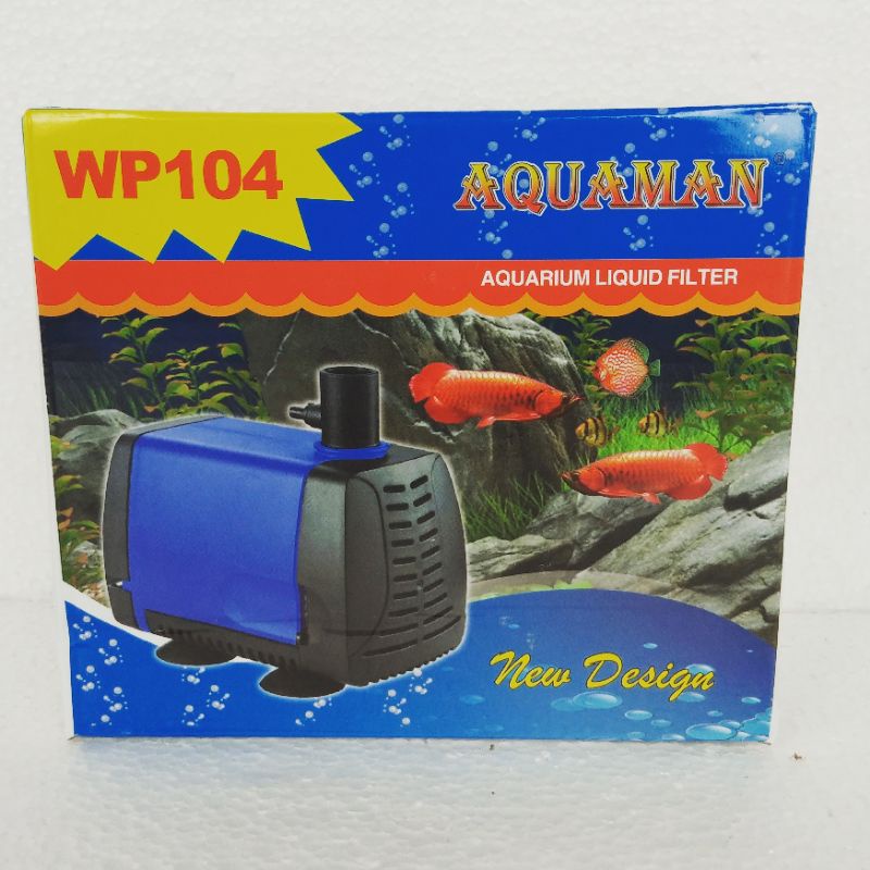 mesin pompa filter celup aquarium AQUAMAN WP 104 submersible pump kolam waterpump akuarium ph water pump
