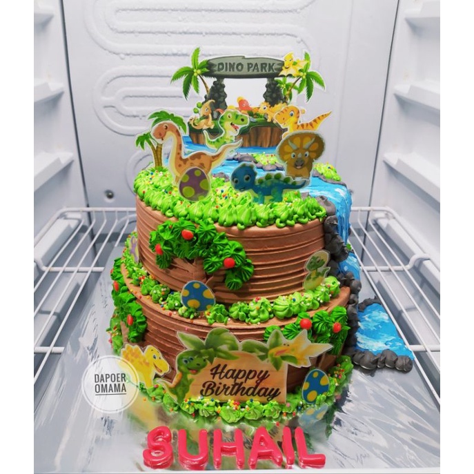 

Cake Ultah Tema Dinosaurus