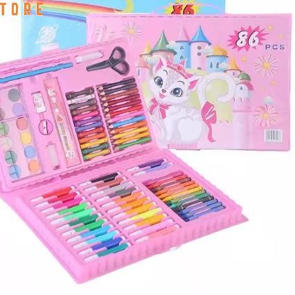 

Recomend OKK Set Pensil Crayon Perlengkapan Sekolah Menggambar Anak Isi 86 Pensil Warna