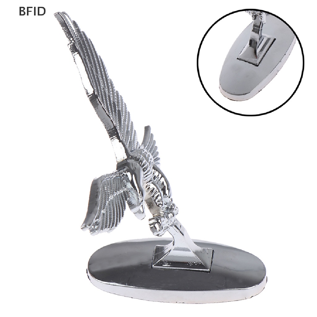 [BFID] Penutup Depan Mobil Chrome Kap Ornamen Lencana 3D Emblem Angel Eagle Untuk Mobil Otomatis [ID]