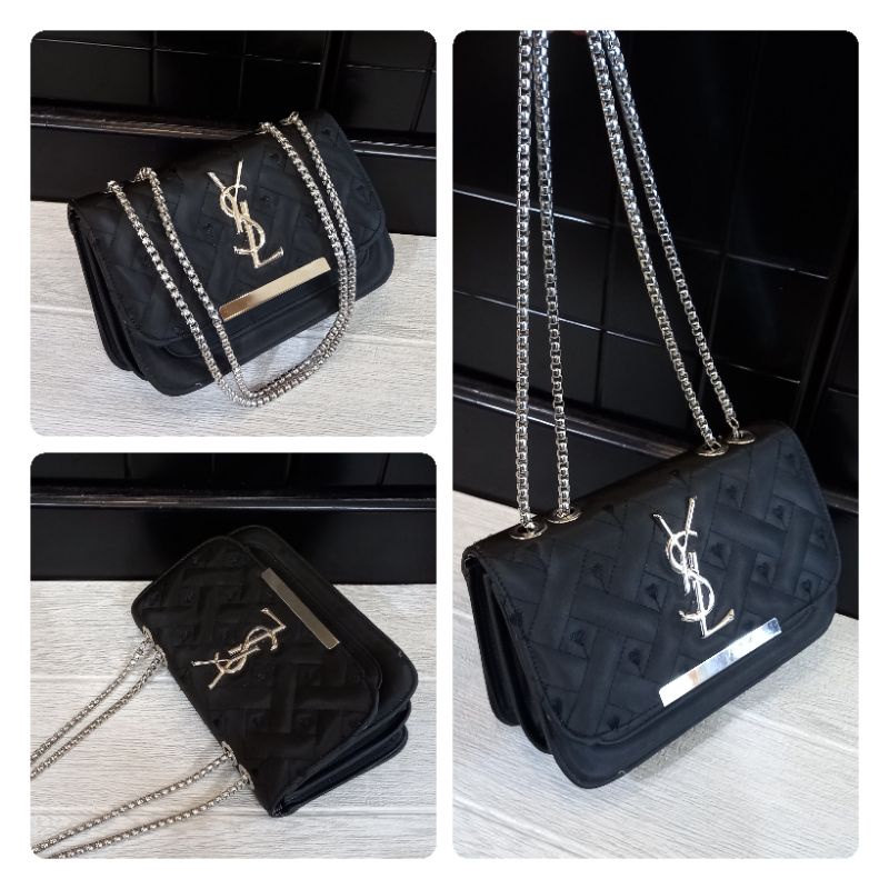 Tas Selempang Rante Ulir spesial black