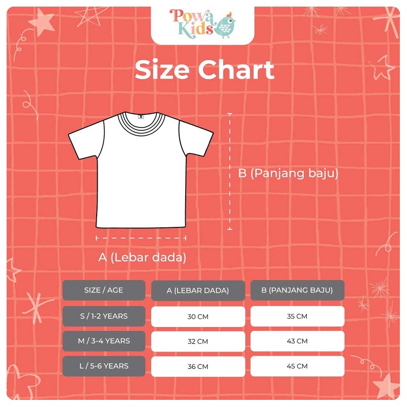 Powa Kids Natsu Summer Shirt | Baju Atasan Anak