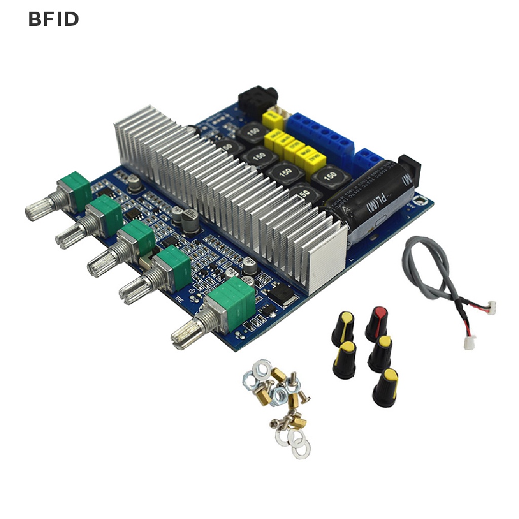 [BFID] Bluetooth 5.0 TPA3116D2 Papan Amplifier Audio Digital 2.1 100W+50W+50W DC 12-24V [ID]