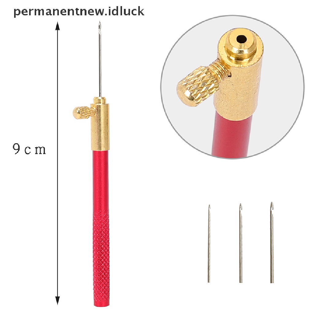 [luckypermanentnew] Bordir Tambour Crochet Hooks Alat Rajut Dengan 3s French Crochet [ID]