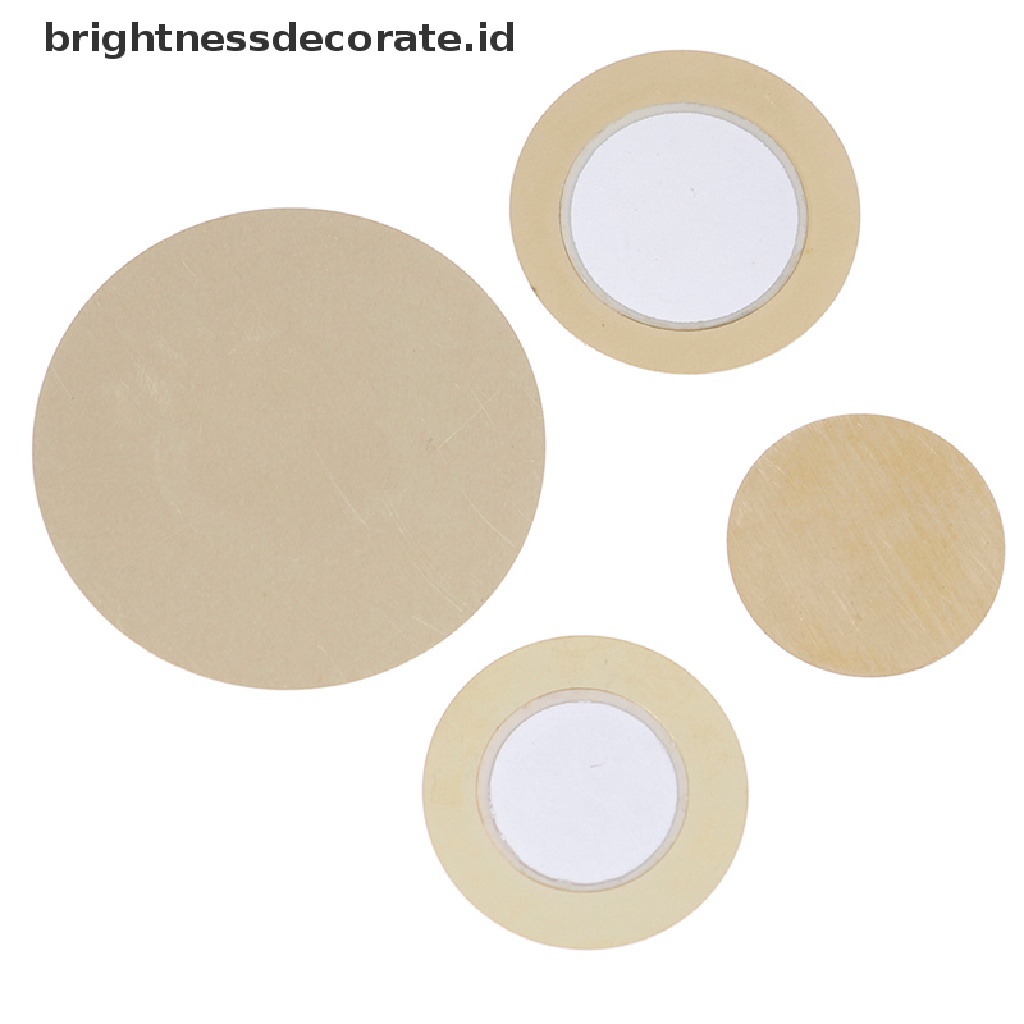 [Birth] 10pcs 12-50mm Elemen piezo sounder sensor pad Pemicu Bulat drum disc Tembaga [ID]