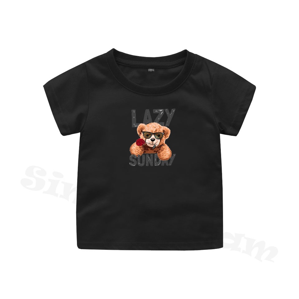 TEDDY BEAR Kaos Anak 1-12 Tahun Super kualitas Premium-BAJU Anak BEAR-PANDA