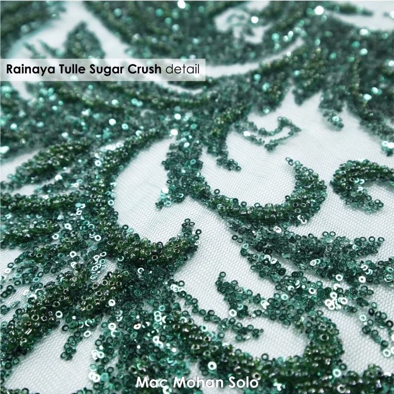 [NEW ARRIVAL] RAINAYA TULLE SUGAR CRUSH TILE CANDY DENGAN EXCLUSIVE PAYET HIGH QUALITY FOT WEDDING DRESS KEBAYA PER 0.5M BY MAC MOHAN