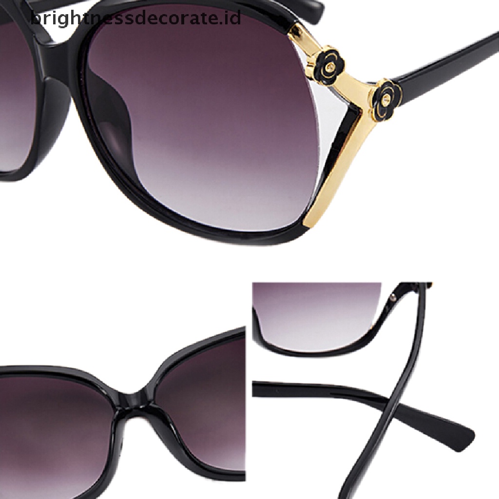 [Birth] Wanita Oversized Sunglasses UV400 Nuansa Besar Retro Round Eyewear2019Baru [ID]