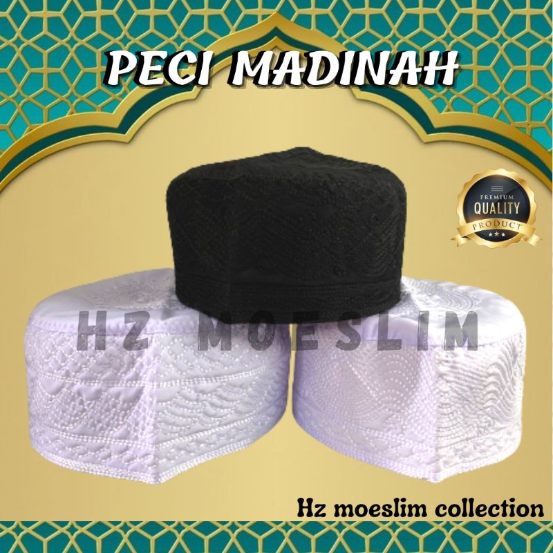 Peci Madinah Peci Haji Peci Polos Putih Peci Oleh Oleh Haji