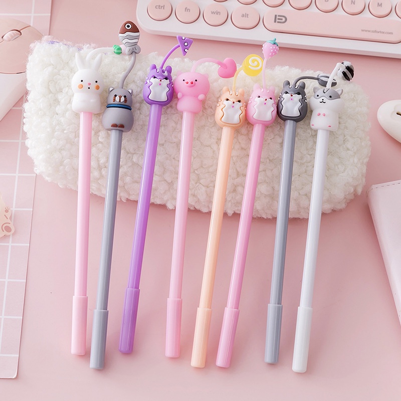 [MTOYS] Pulpen Gel Motif Karakter Lucu &amp; Imut Untuk Anak Murah Import Premium - JT0019