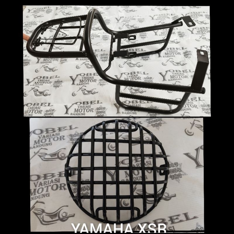 PAKET YAMAHA XSR 155 BEHEL RAK BELAKANG COVER LAMPU DEPAN YAMAHA XSR