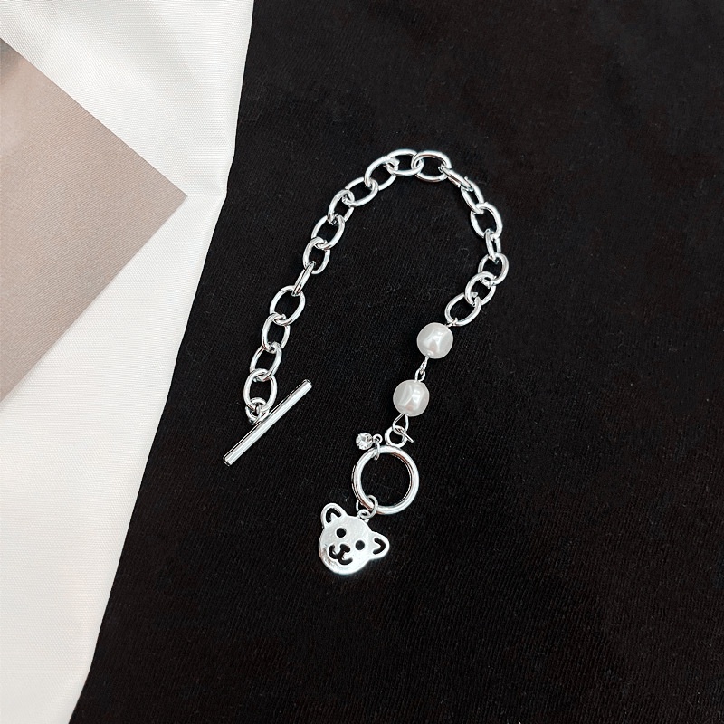 Lucu Kartun Hewan Gelang Beruang Laurel Anjing Rantai Liontin Gelang Adjustable Untuk Aksesoris Permata Perempuan