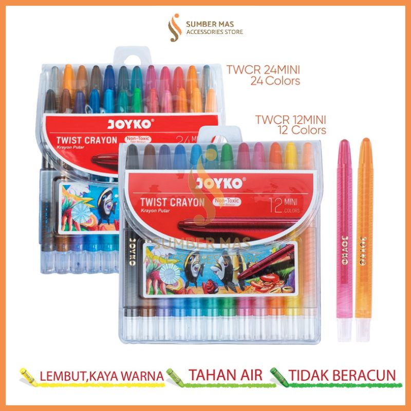 

CRAYON PUTAR MINI TWIST JOYKO 12 WARNA |315 81-112