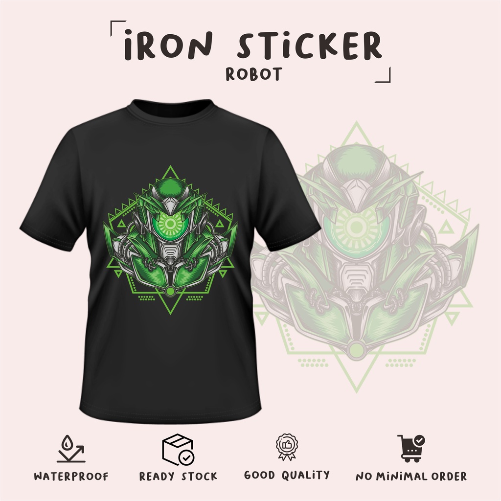 

stiker baju ROBOT/cetak stiker sablon besar/murah
