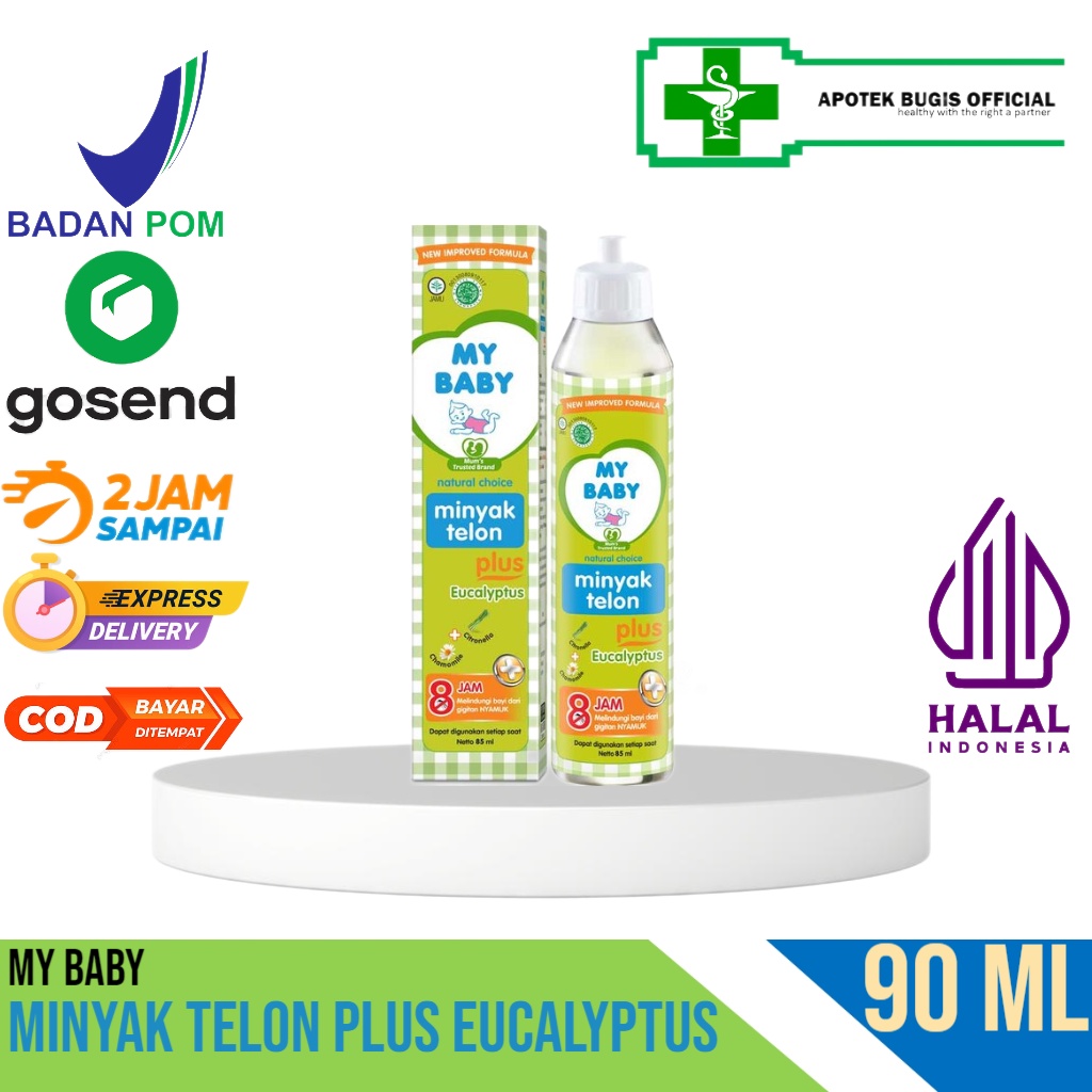 My Baby Minyak Telon Plus Eucalyptus 90 ml