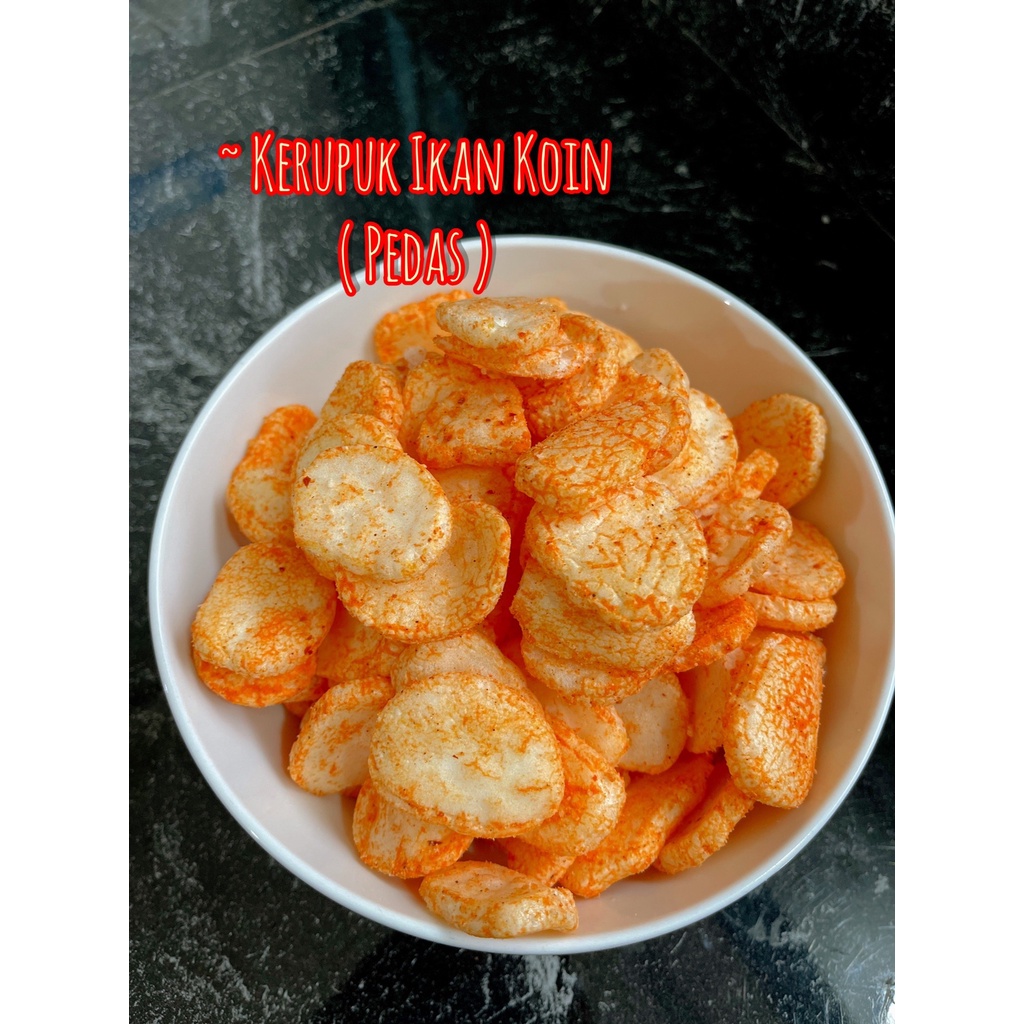 

Kerupuk Ikan Koin Idola Pedas 250 gram