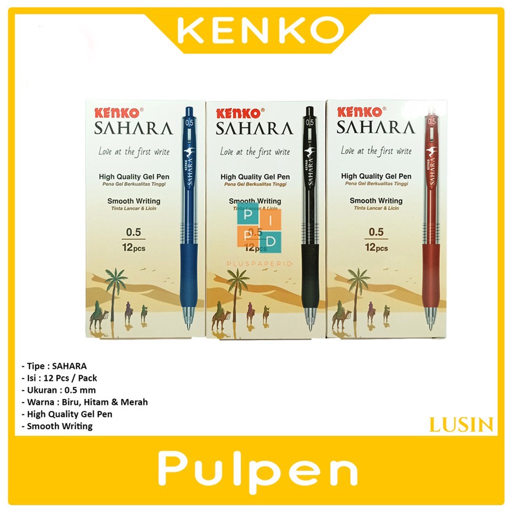 Jual Kenko Pulpen Sahara Gel Pen Pena Jel Warna Pcs Shopee Indonesia