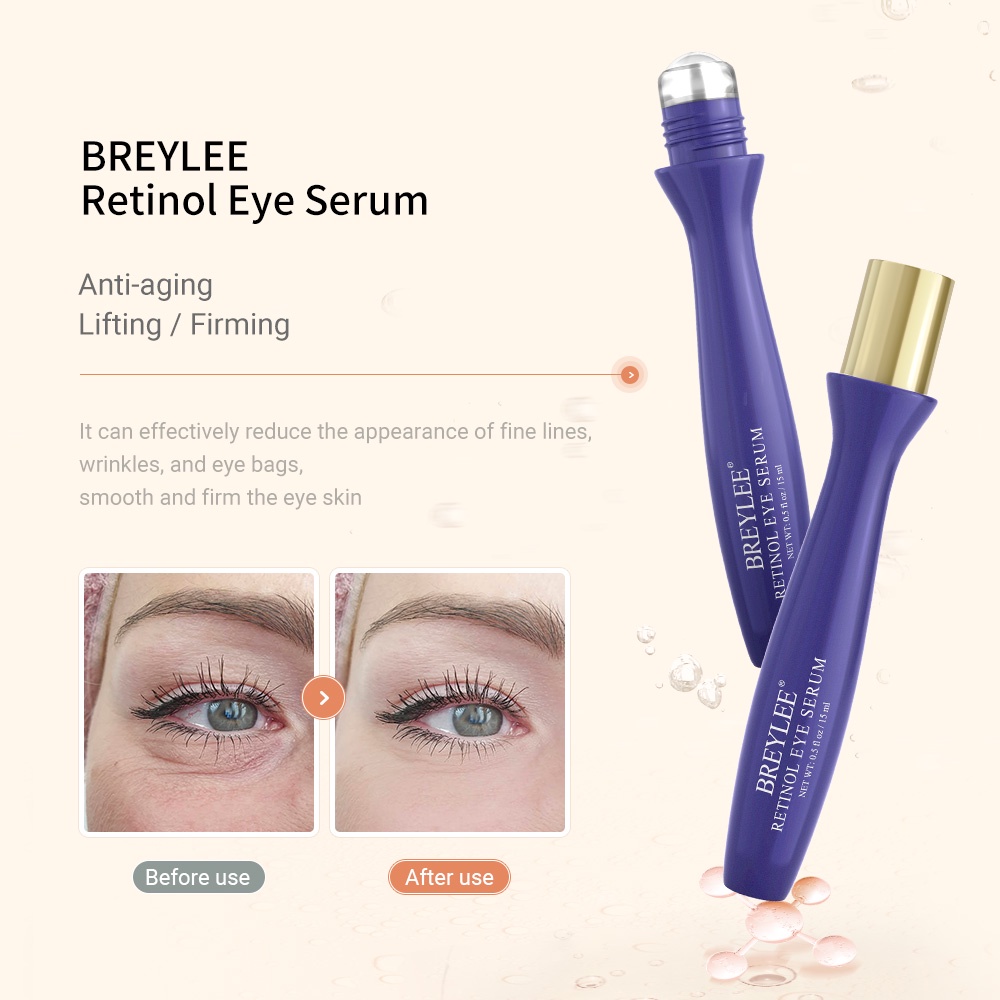 (READY) BREYLEE Eye Serum Vit C Retinol Hyaluronic BY1695 1671 Menyamarkan Garis Halus/Mencerahkan