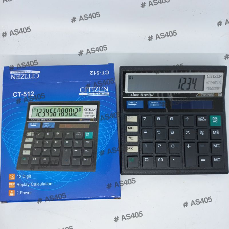 

Kalkulator / Calculator Check Dagang Meja Digital CITIZEN CT-512 (12 digit)