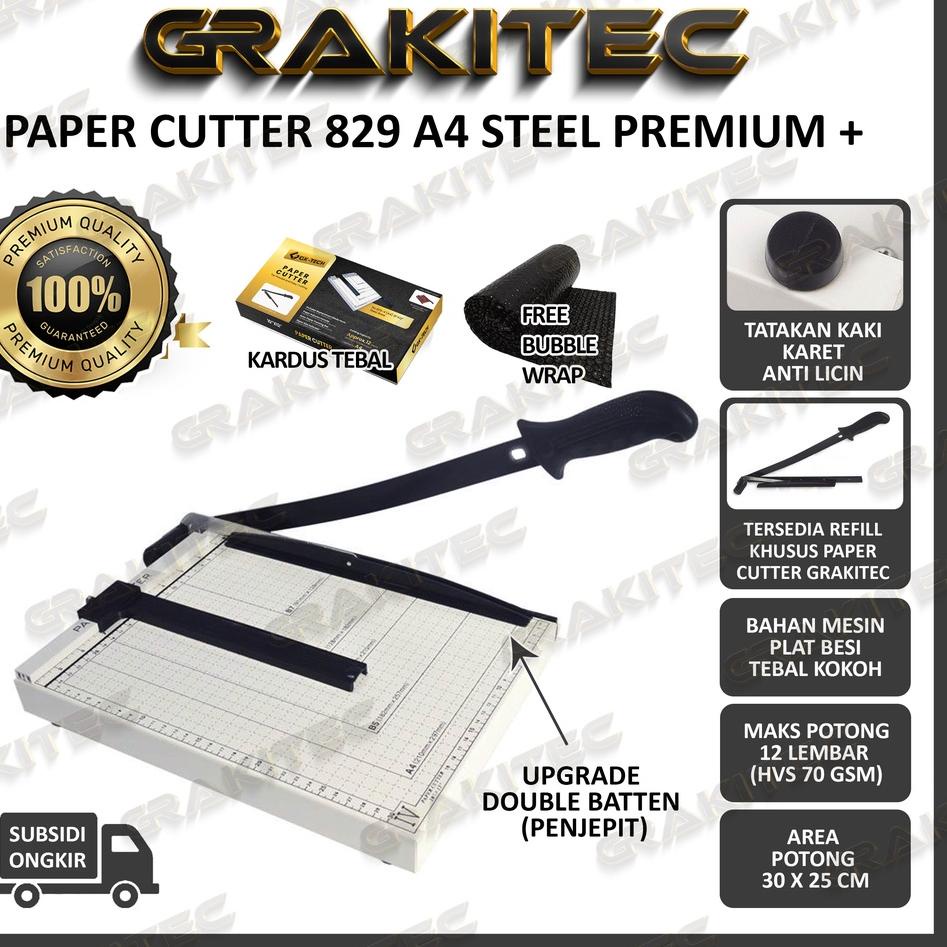 

12.12 BRANDS FESTIVAL Paper Cutter A4 ( Alat Potong / Mesin Pemotong Kertas HVS, Sticker, Dos, PVC ID Card, Yellow Board, Art Paper, Vinyl. Bontax Camel, Kertas Foto A4, Silky, Glossy Photo murah