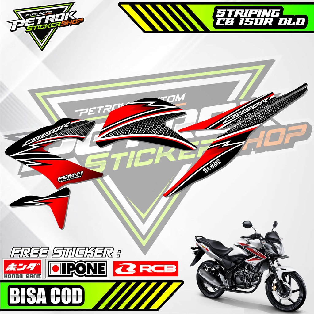 STRIPING VARIASI CB150R OLD / STIKER LIST HONDA CB 150 R OLD LAMA