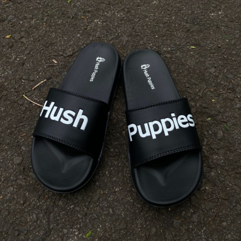 Sandal Slop pria, Sandal slide hush puppies unisex, sandal couple slide, sandal hush puppies premium