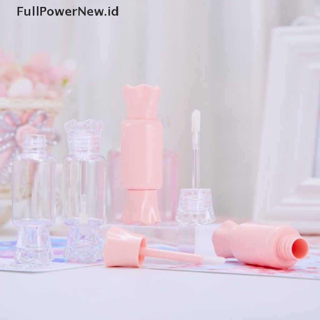 Power Candy Shape Empty Lip Gloss Tube Lovely Lip Balm Wadah Lip Samples Tube ID