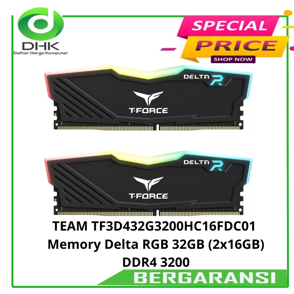 Memory Team Delta RGB 32GB (2x16GB) DDR4 3200 (TF3D432G3200HC16FDC01)