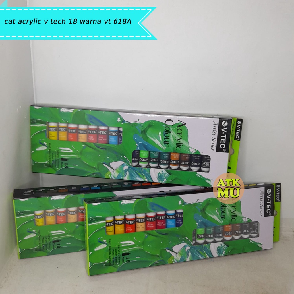 

cat acrylic vtec 18 warna/acrylic colour/v-tec