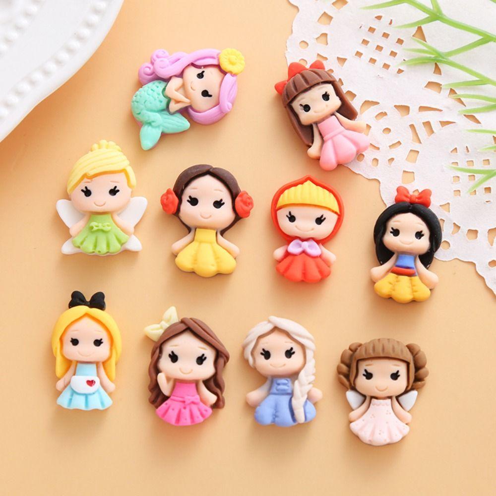 Lanfy Perhiasan Accessorie Mini Kawaii DIY Flat Back 10Pcs Kartun Scrapbook Dekorasi