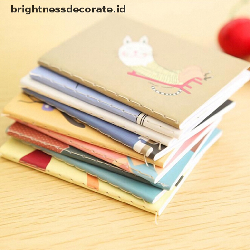 [Birth] 1pc Mini Lucu Kartun Notebook Handy Pocket Notepad Kertas Jurnal Diary Portable [ID]