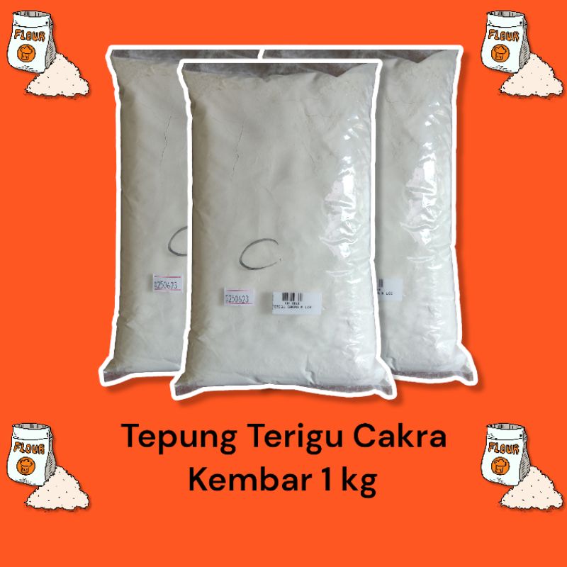 

Tepung Terigu Cakra Kembar Los 1 Kg / Terigu / Tepung Kue / Tepung Roti / Cakra Kembar, murah berkualitas