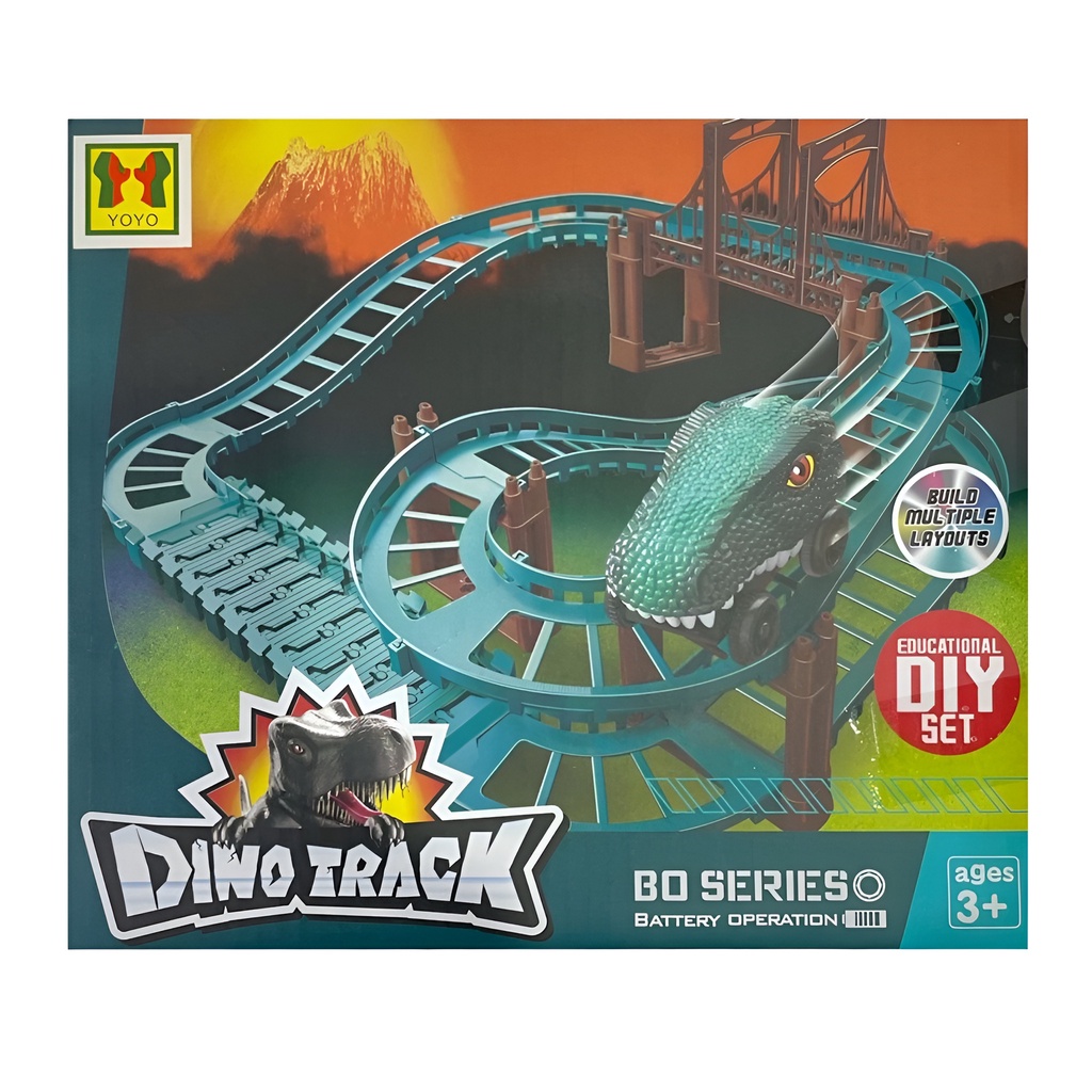 Dino Track | Lintasan Dinosaurus | Mainan Anak Laki Laki Mobil Mobilan | Mainan Robot Dinosaurus | Mainan Terbaru 2023