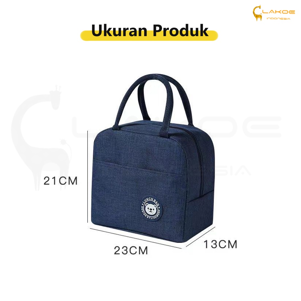 Tas bekal lunch bag Salur Makanan Aluminiu cooler bag asi