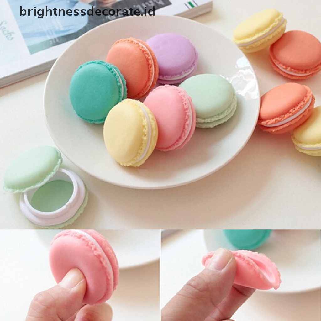 [Birth] Cute Candy Color Macaron Mini Storage Box Kotak Perhiasan Pill Case Hadiah Ulang Tahun [ID]