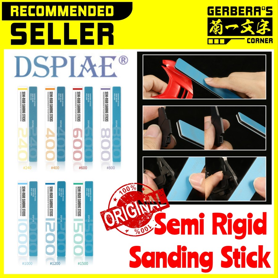 Jual DSPIAE Semi Rigid Sanding Stick MSS Amplas Nubmark Gundam Model