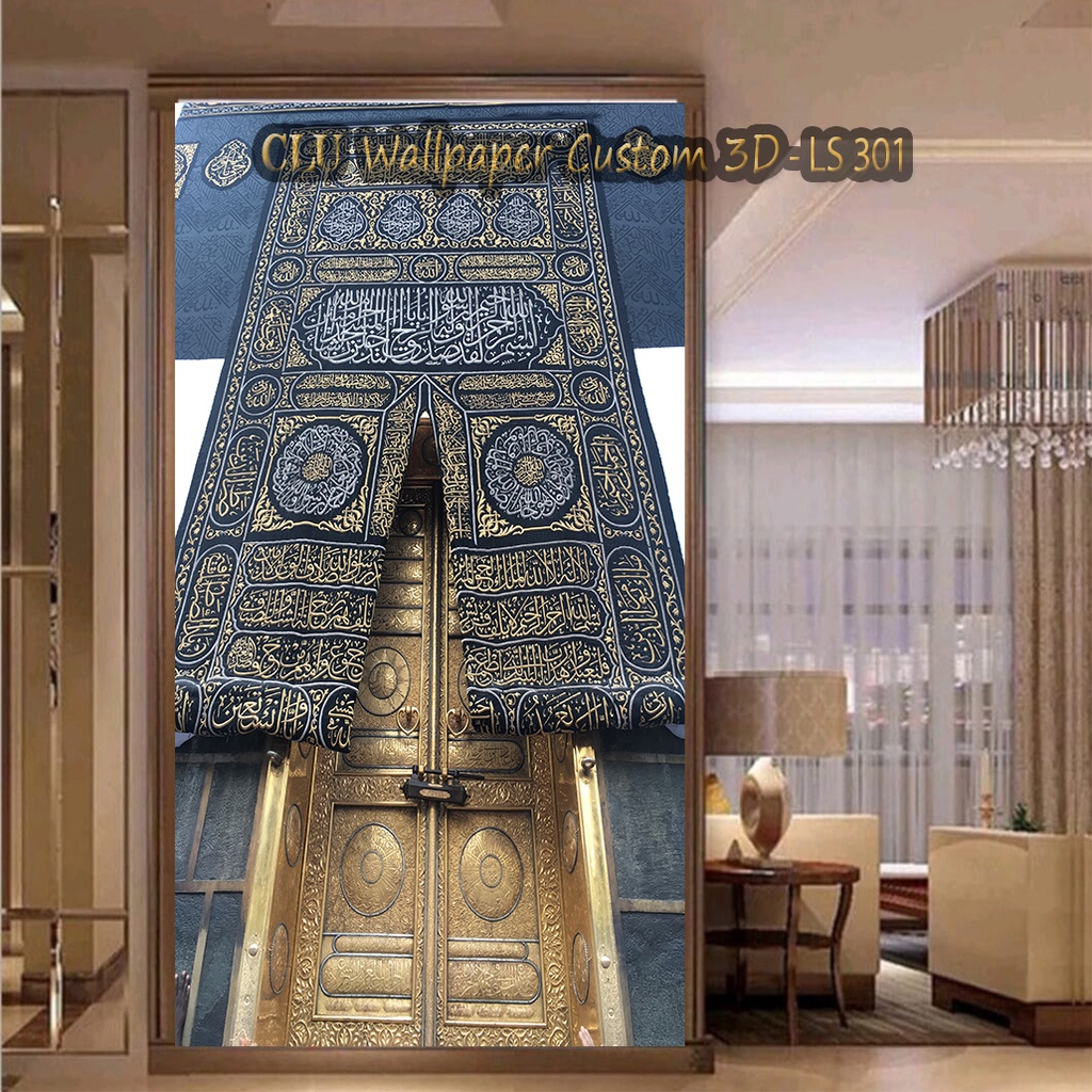 Wallpaper 3D Custom Motif Pemandangan Kabah Mekah