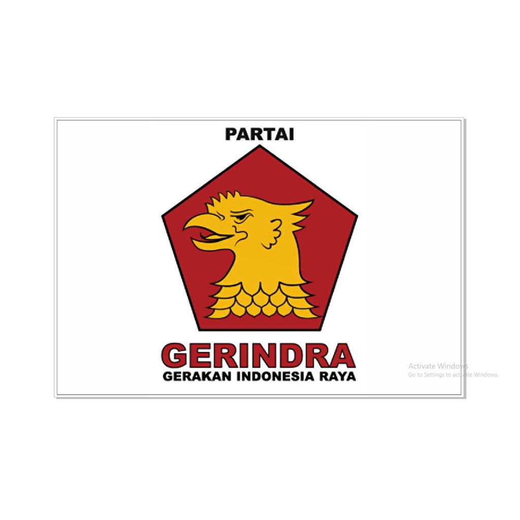 Jual Bendera Gerindra Cetak Bendera Partai Grosir Bendera Partai Mini