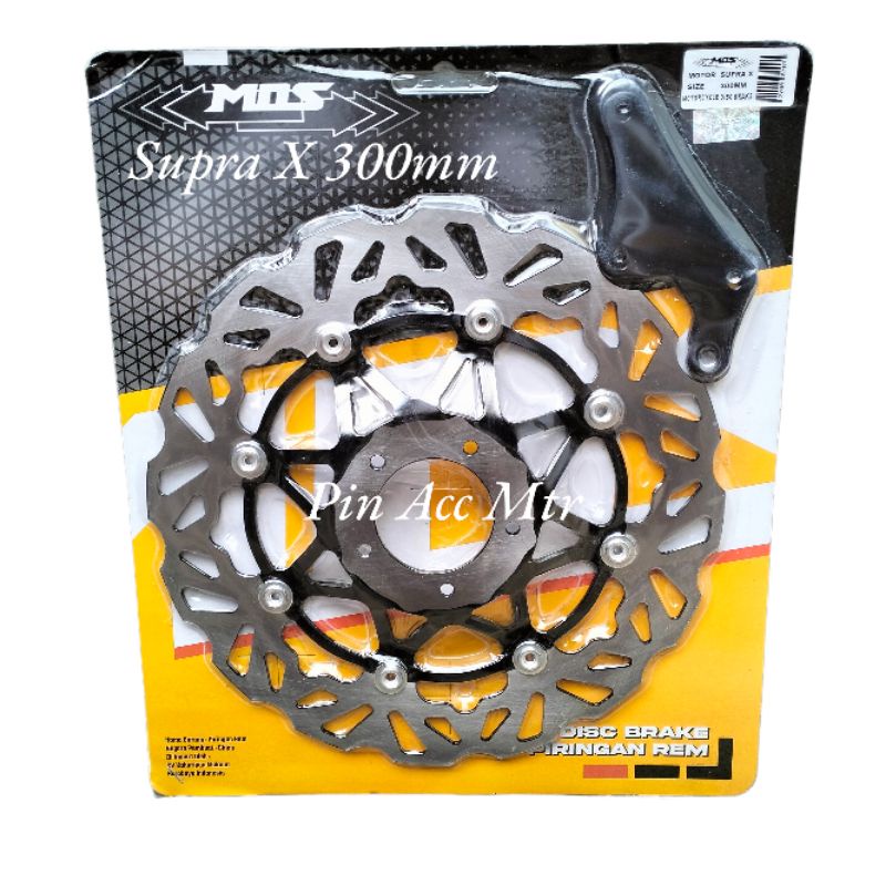 PIRINGAN CAKRAM DEPAN VARIASI LEBAR 300MM+BREKET/MOTOR SUPRA X SUPRA FIT OLD/GL-PRO LEGENDA/GRAND/LUBANG 5 FLOATING LEBAR MODEL/ 300MM