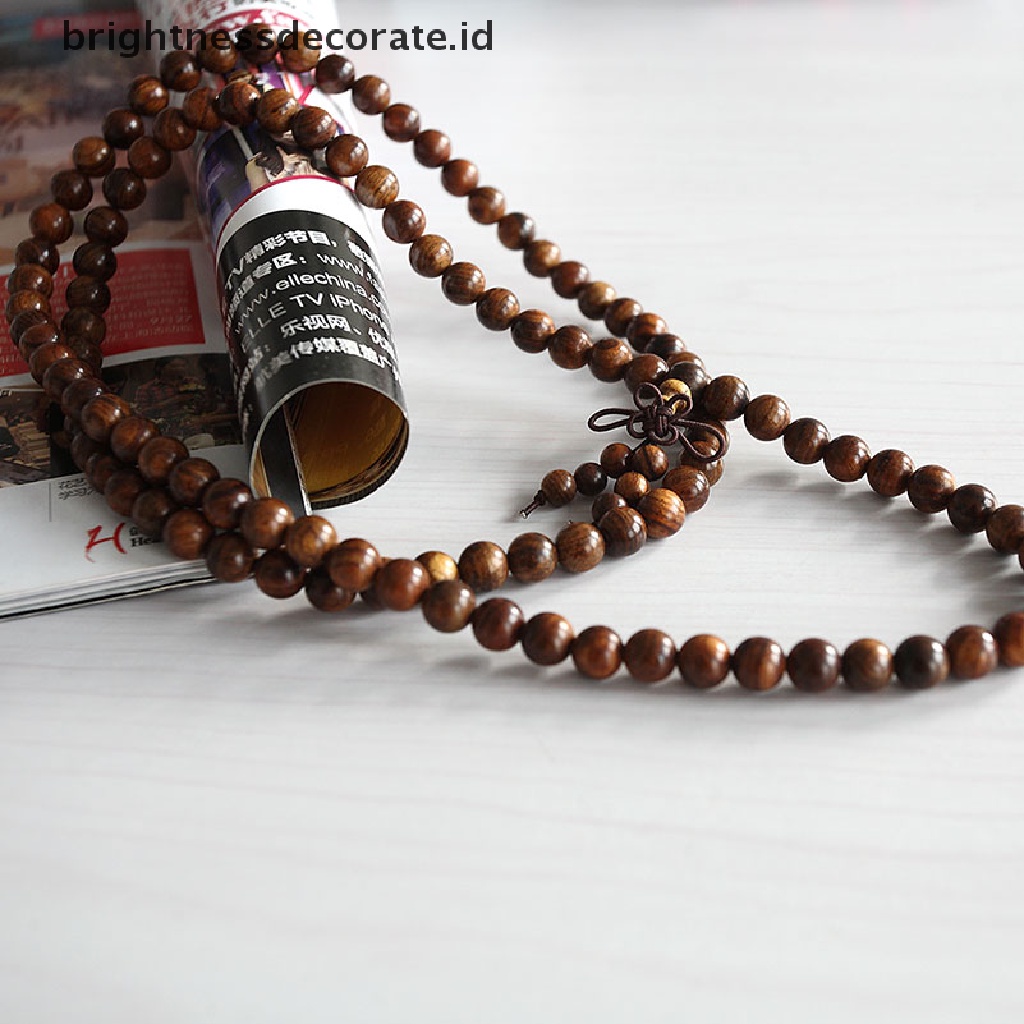 [Birth] Black rose108 8MM Tasbih Buddha Mala Kalung/Gelang [ID]