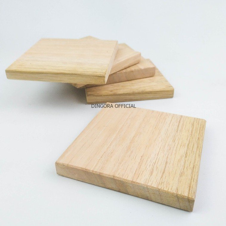 TATAKAN GELAS NATURAL | ALAS GELAS | COASTER KAYU SOLID KOTAK