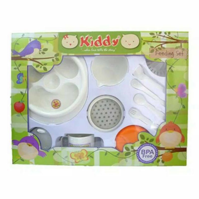 Peralatan Makan Bayi/Temat Makan Bayi/Fedding set Kiddy BPAFree