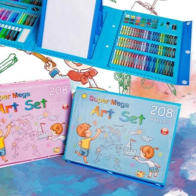 

Trend Crayon Anak Pengasah 208pcs Set Alat Menggambar Melukis Anak-anak Crayon Cat D0S***