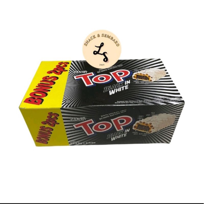 

Delfi Top Wafer Box Cokelat& Black 1 Box isi 24Pcs+2 Free ×9gr