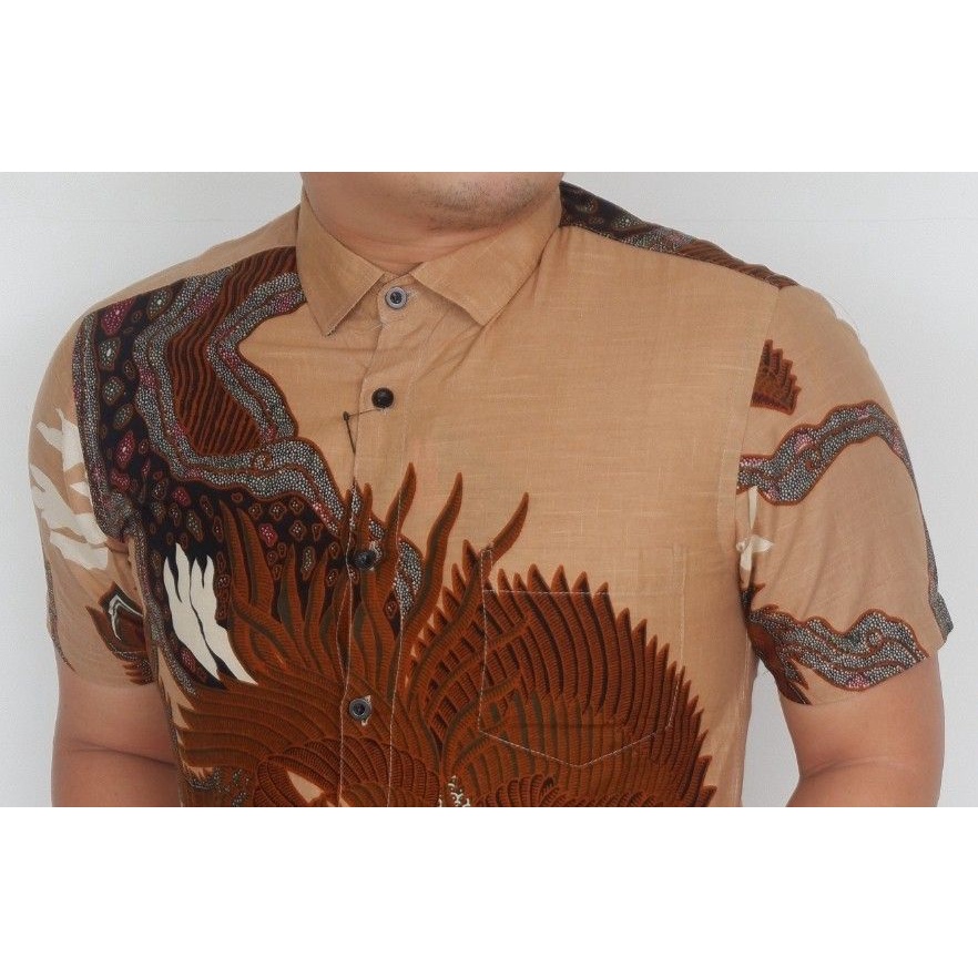 Baju Batik Pria Slimfit Kemeja Lengan Pendek Slim Fit LBS 1924