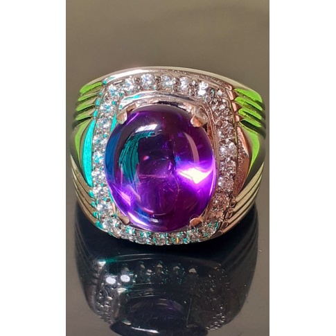 natural [AMETHYST QUARTZ 8.70CT SERTIFIKAT] ametis kecubung ungu kecubung bungur tanjung bintang kal